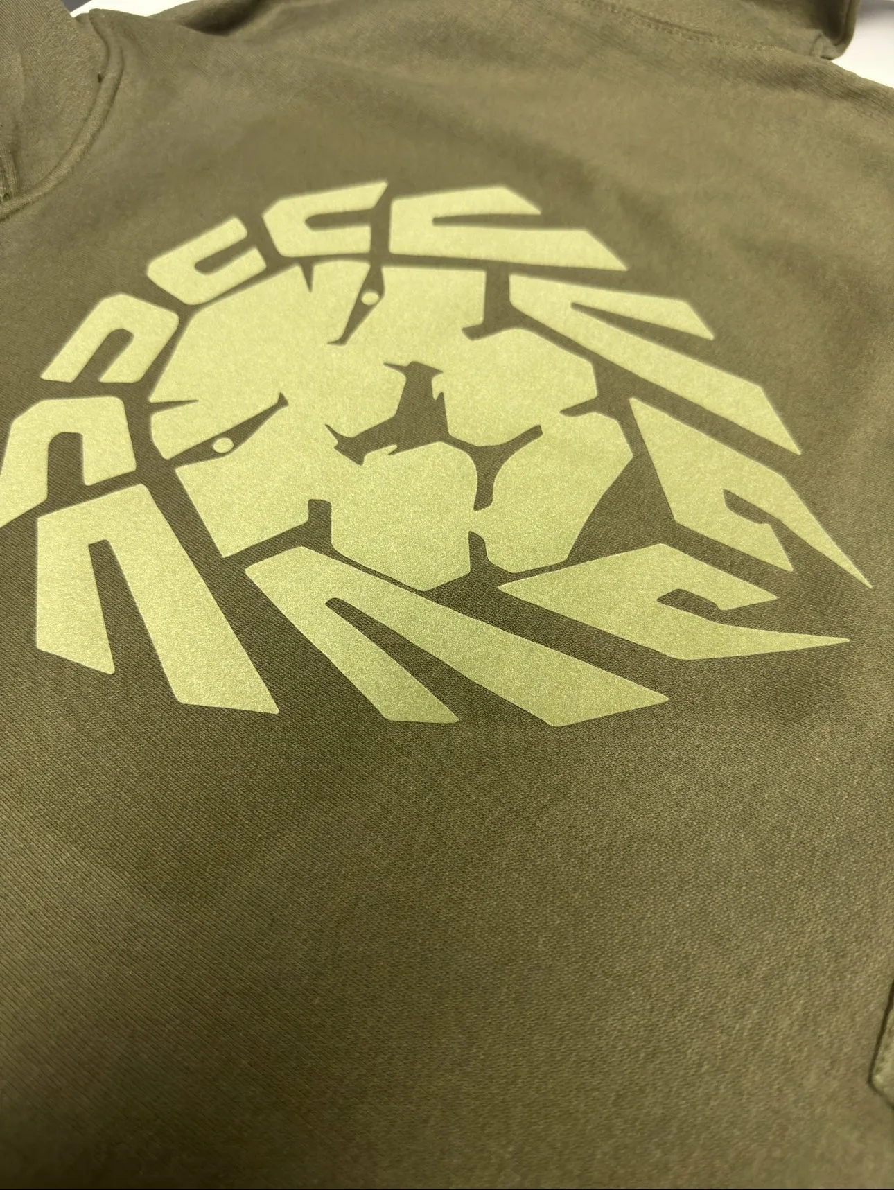 OLIVE GREEN/OLIVE SUEDE HOODIE