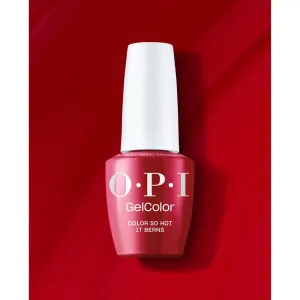 OPI GelColor Gel Nail Polish - Color So Hot it Berns (Creme) with OPI Intelli-Gel Technology™ / 0.5 oz.
