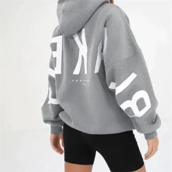 Oversized Ladies' Hoodie - Comfortable Cotton Sweatshirt for Women in Various Colours