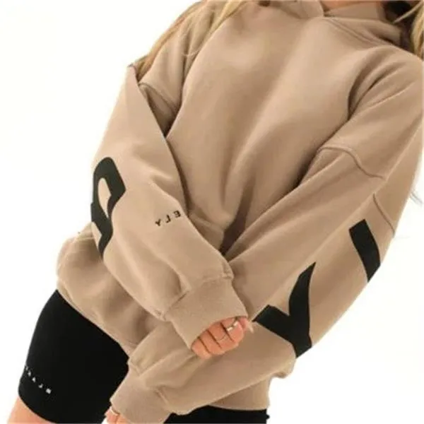 Oversized Ladies' Hoodie - Comfortable Cotton Sweatshirt for Women in Various Colours
