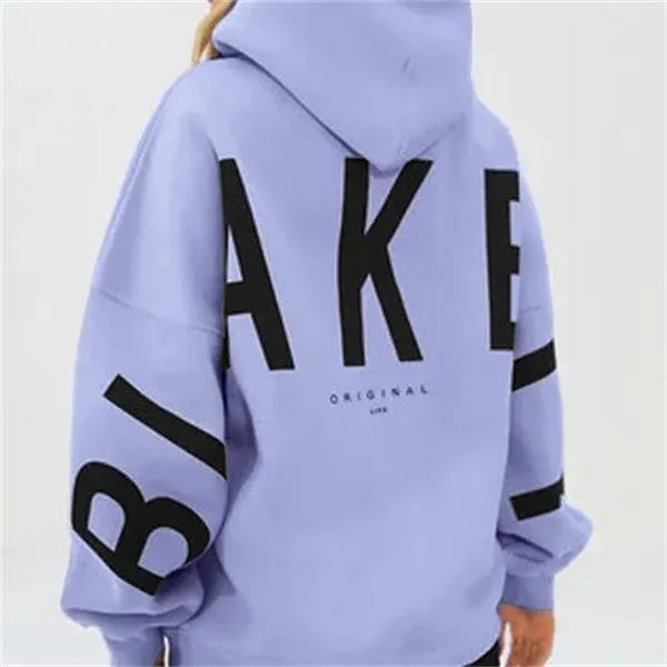 Oversized Ladies' Hoodie - Comfortable Cotton Sweatshirt for Women in Various Colours
