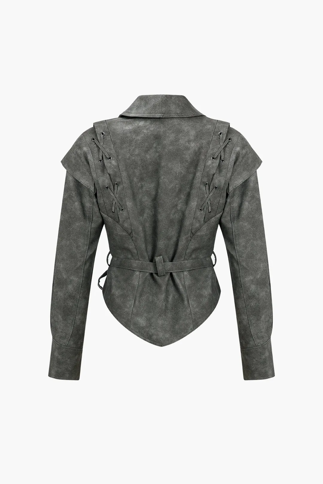 Pamela - Stylish Tie Front Design Woman's Jacket