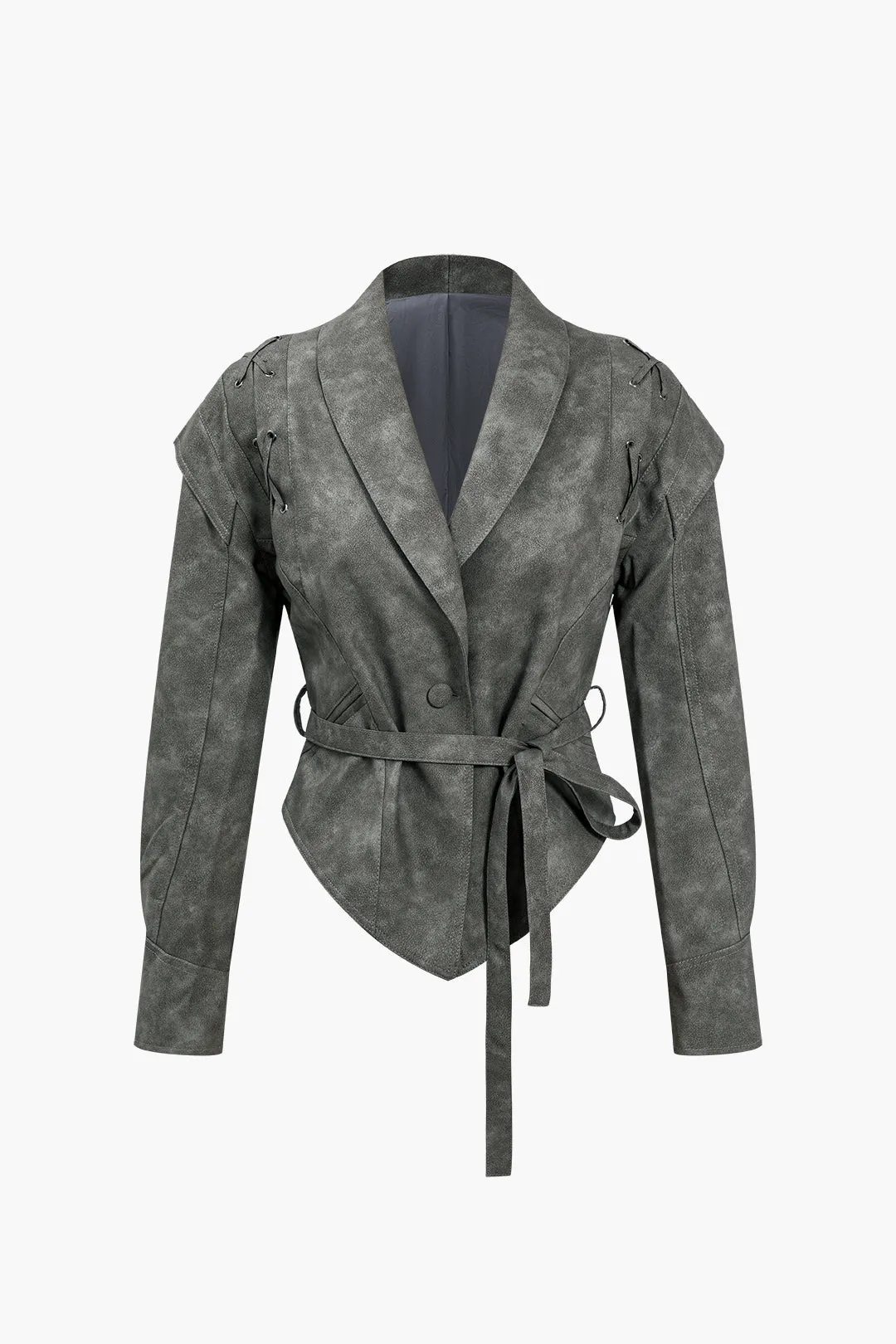 Pamela - Stylish Tie Front Design Woman's Jacket