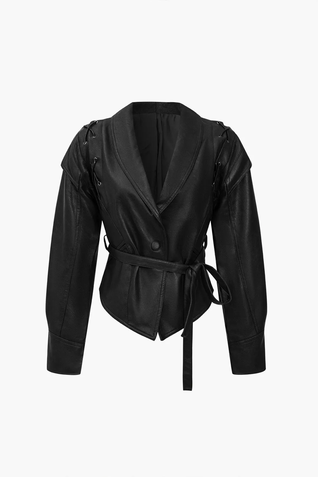 Pamela - Stylish Tie Front Design Woman's Jacket