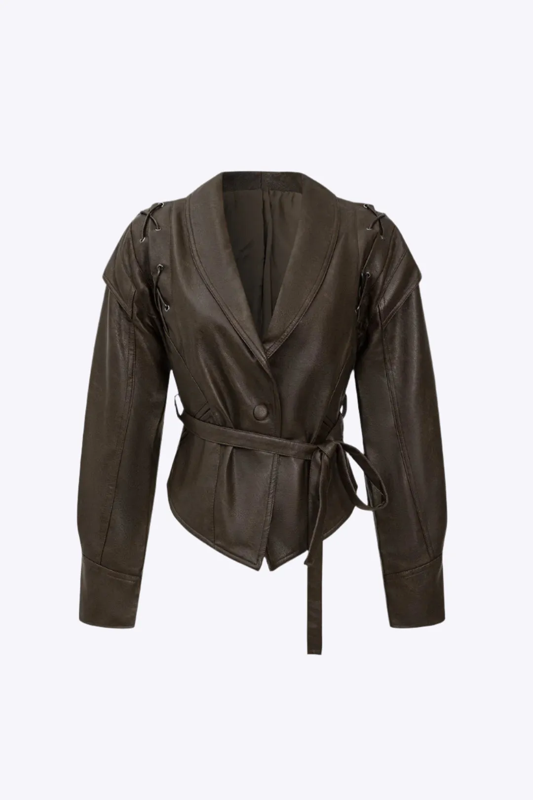 Pamela - Stylish Tie Front Design Woman's Jacket