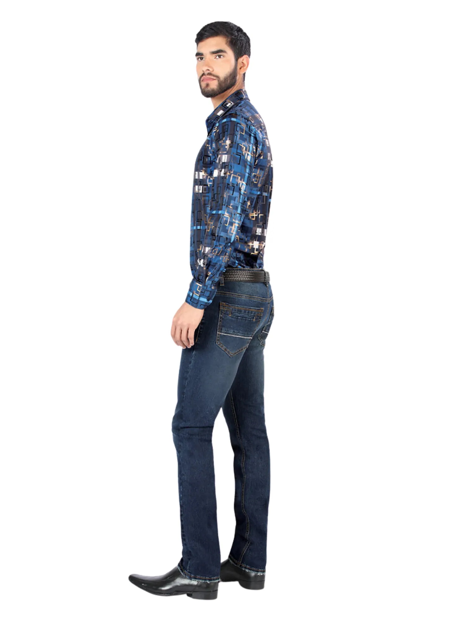 Pantalon Vaquero de Mezclilla Stretch para Hombre 'Montero' - ID: 5301