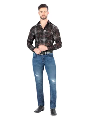 Pantalon Vaquero de Mezclilla Stretch para Hombre 'Montero' - ID: 5302