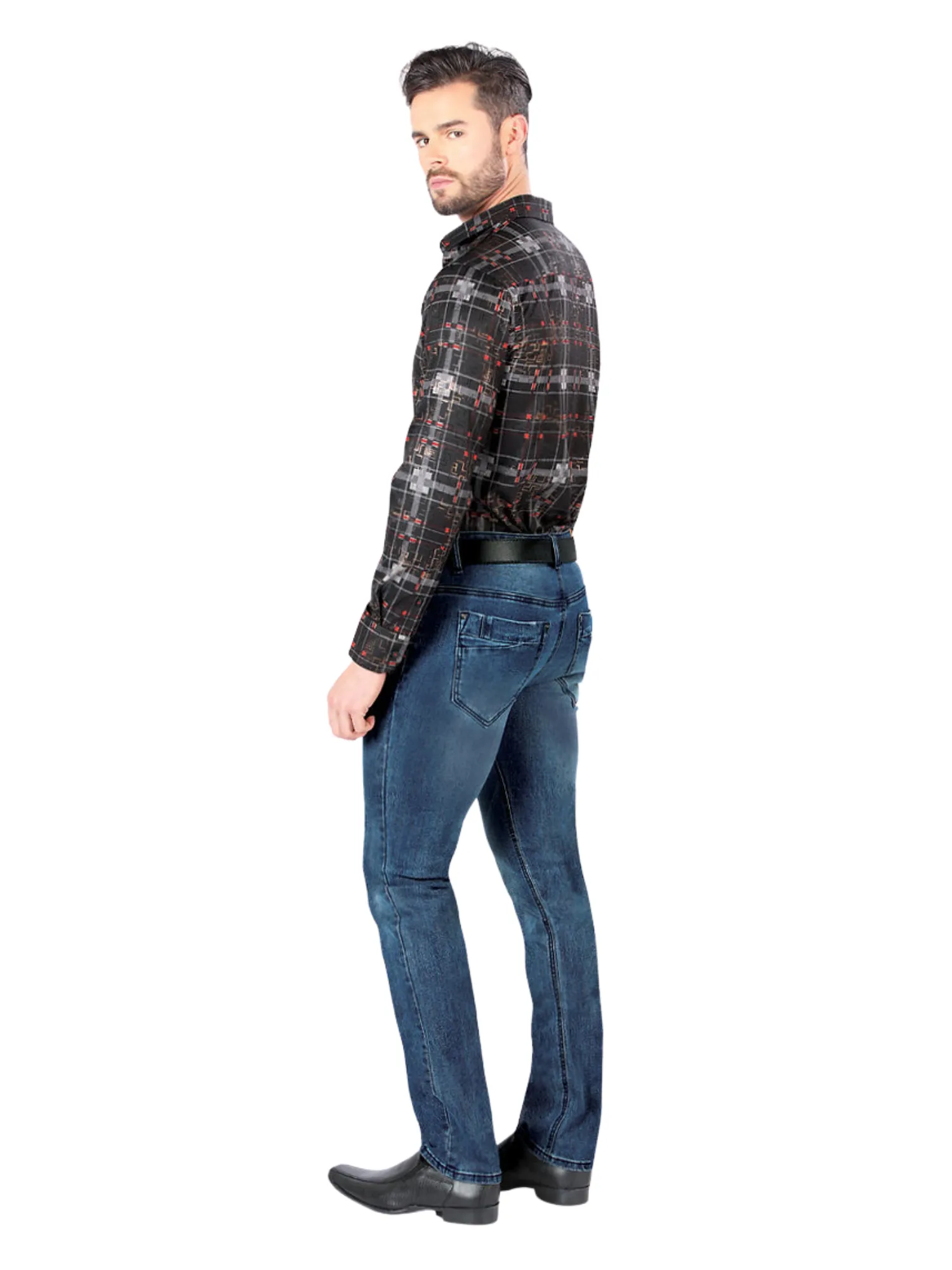 Pantalon Vaquero de Mezclilla Stretch para Hombre 'Montero' - ID: 5302