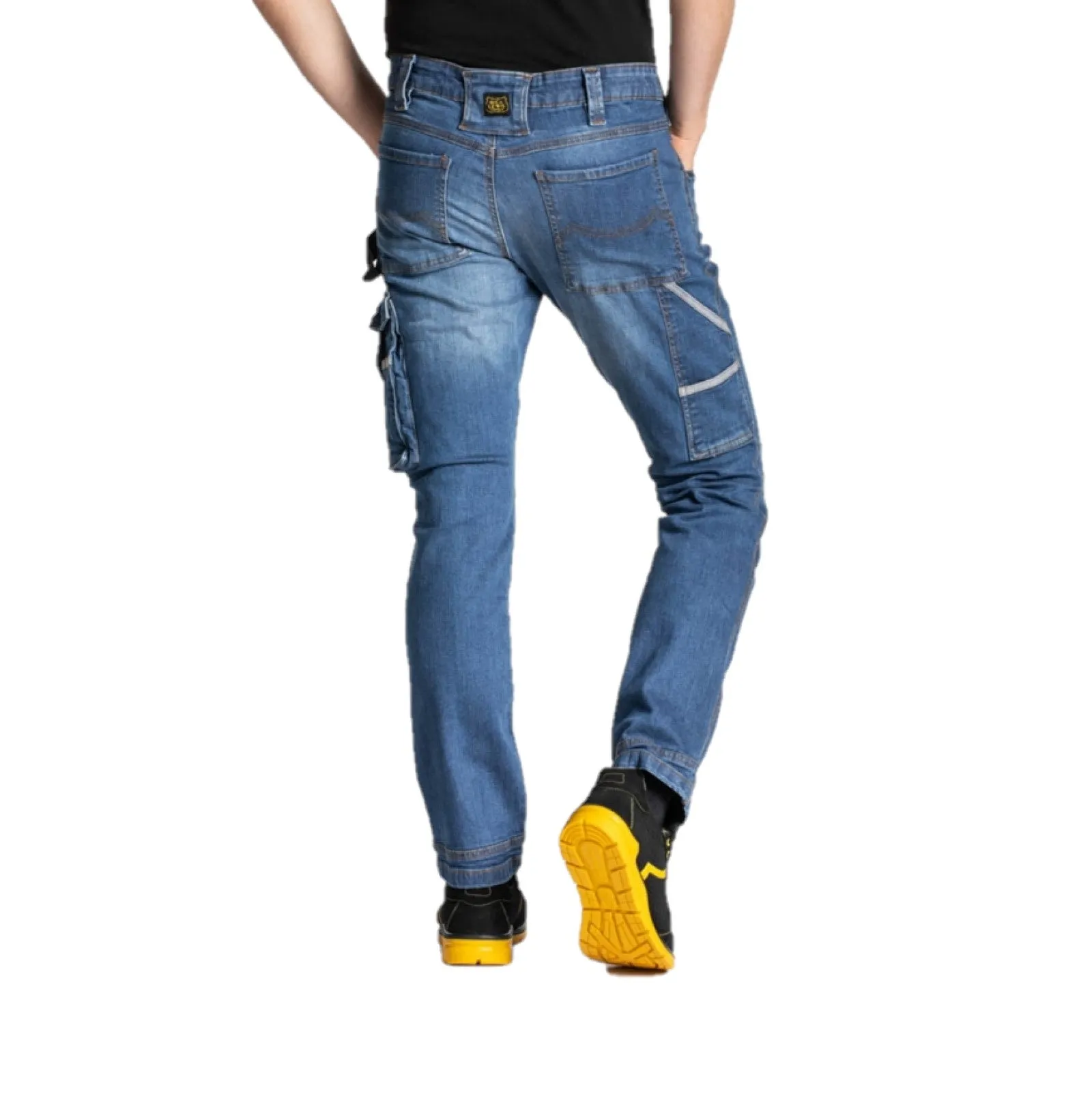 Pantalone da lavoro multi tasca Blue Jeans elasticizzati e resistenti JOB Lewis Workwear