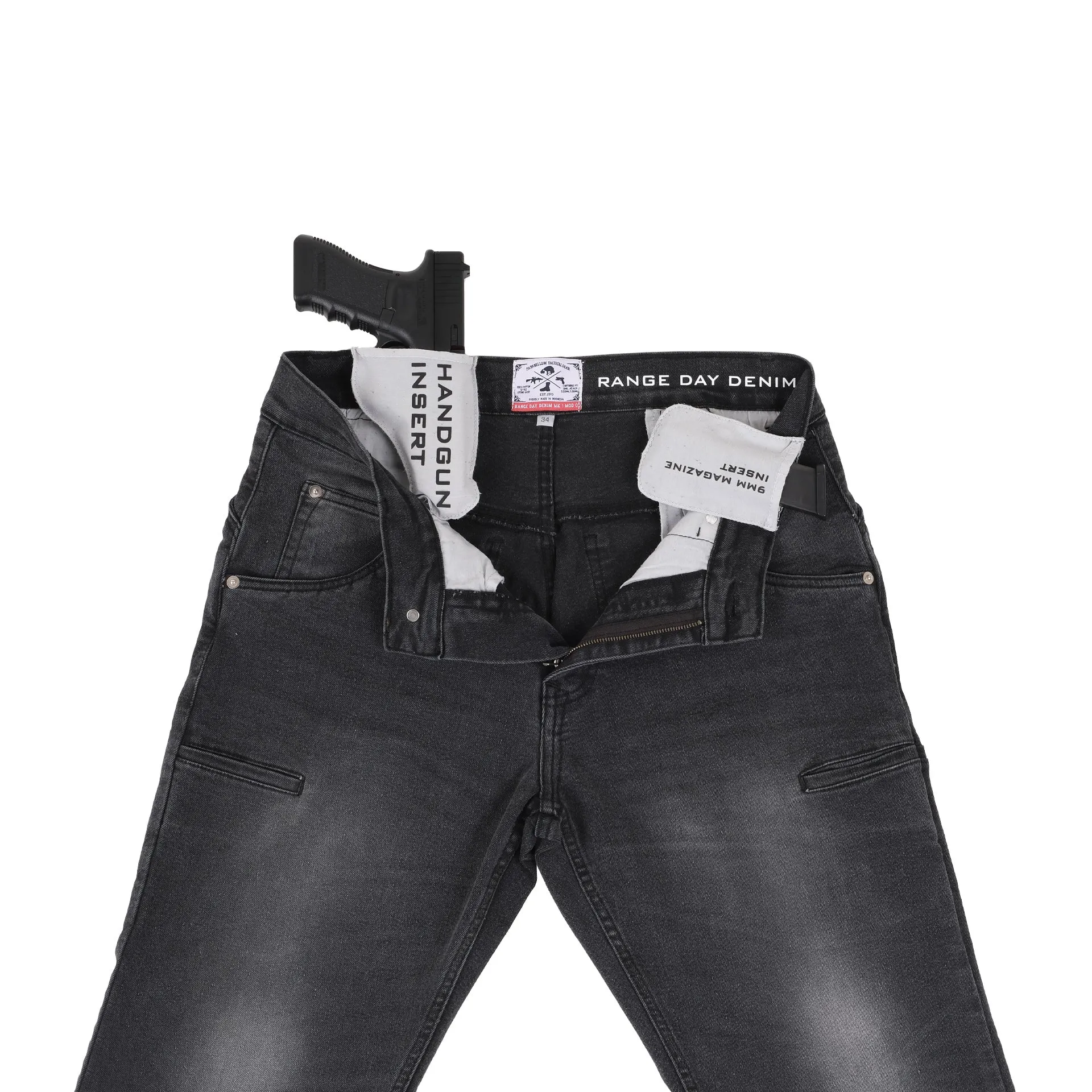 Parabellum® Range Day Straight Fit Ash Grey Light Washed MK II