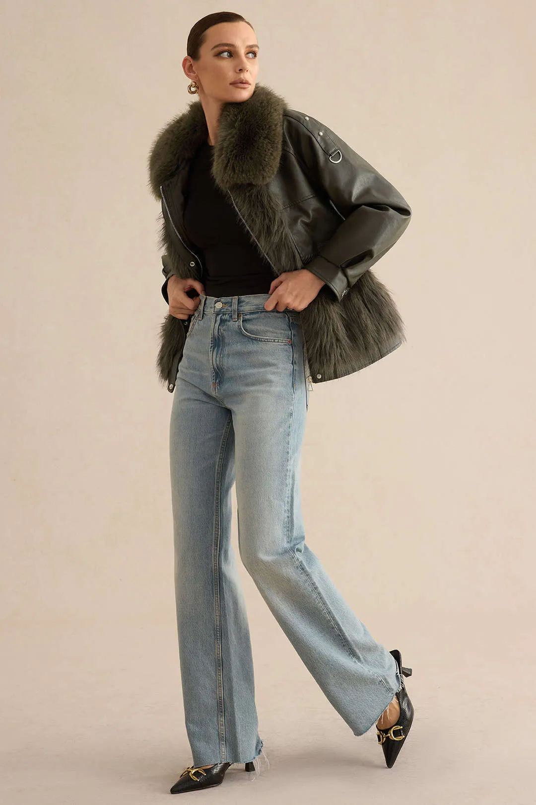 Pauline - Stylish Patchwork Design Woman's Coat