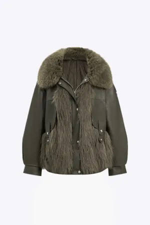 Pauline - Stylish Patchwork Design Woman's Coat