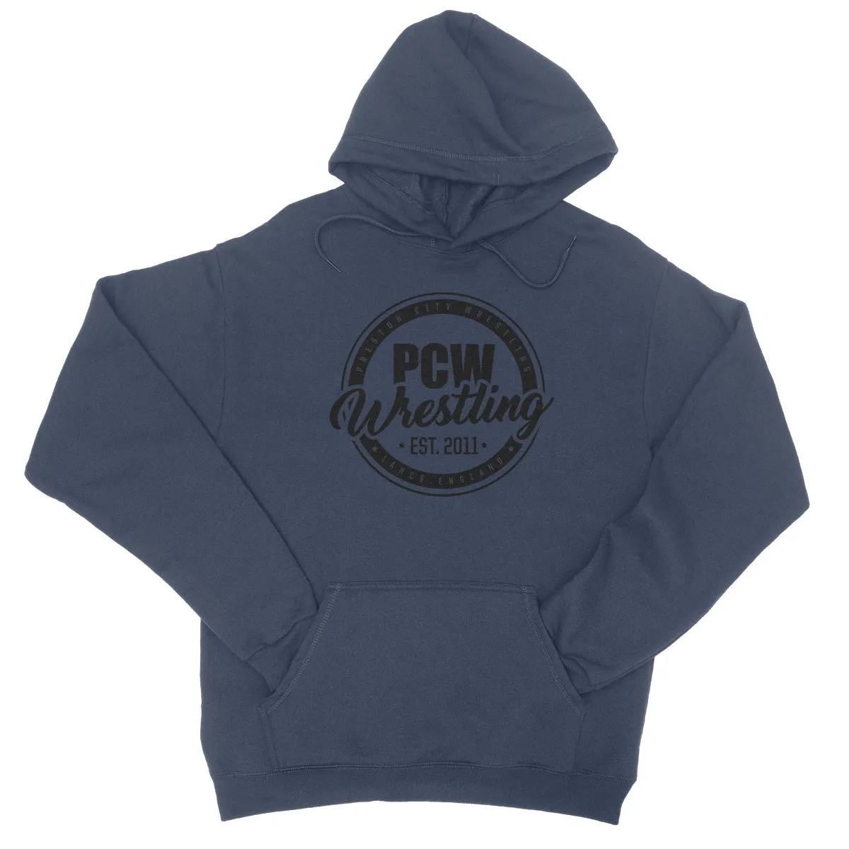 PCW UK Black Roundel Logo College Hoodie