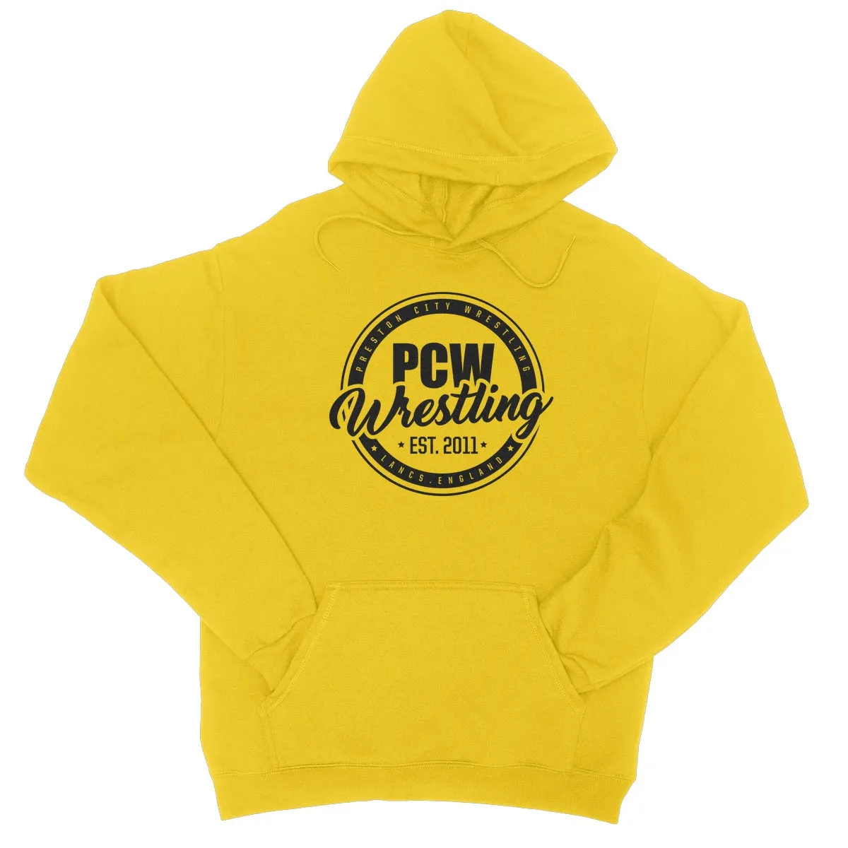PCW UK Black Roundel Logo College Hoodie