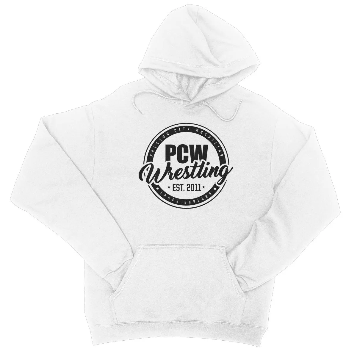 PCW UK Black Roundel Logo College Hoodie