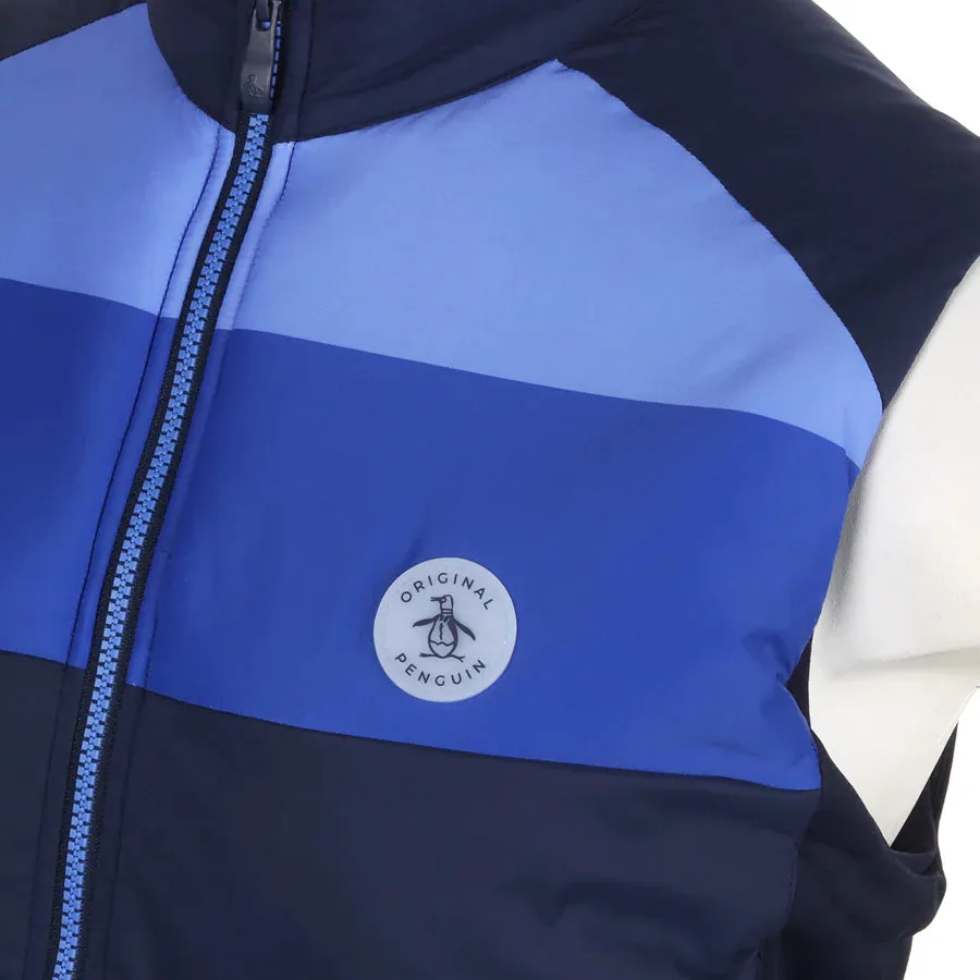 Penguin Insulated Full Zip Mixed Media Golf Vest