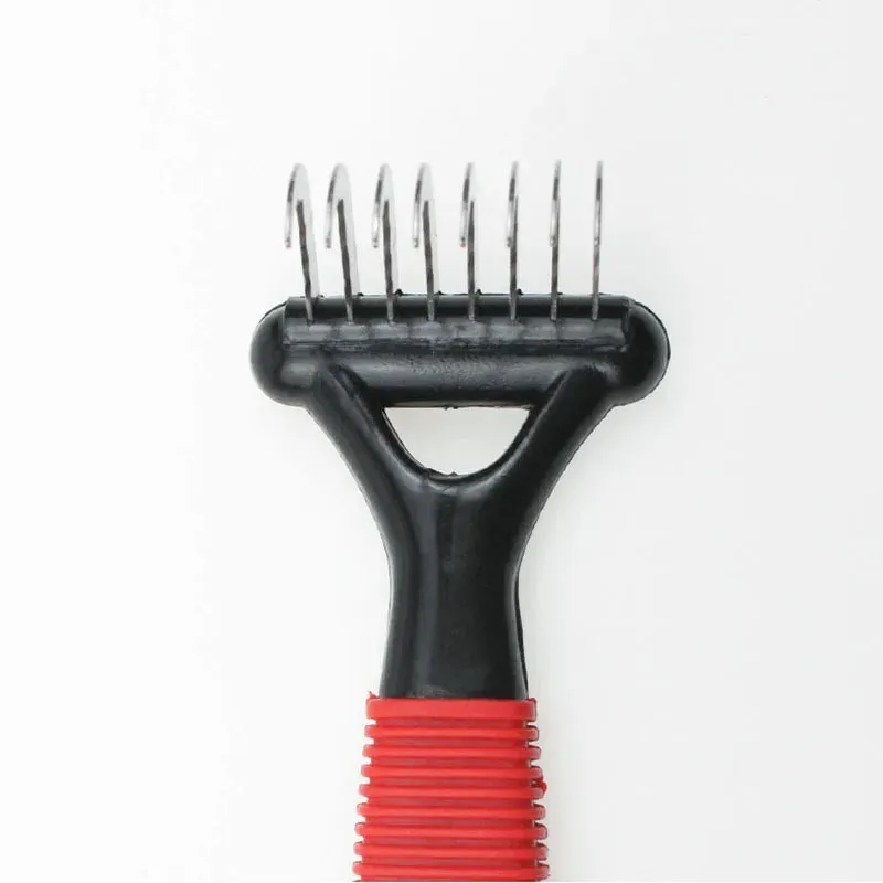 Pet Dematting Comb for Cats and Dogs Long Hair Fur Rake