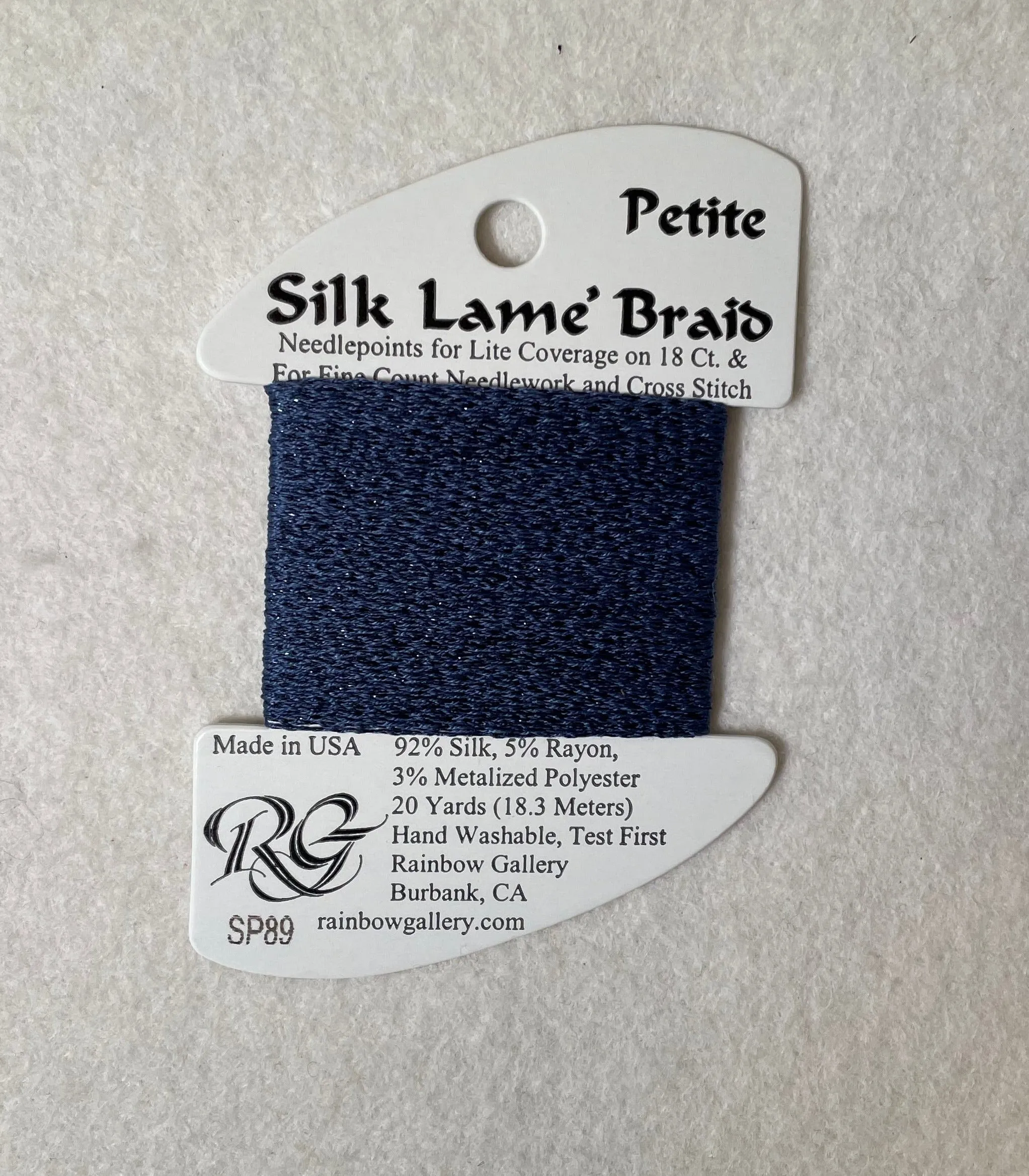 Petite Silk Lame Braid SP89 Blue Jeans