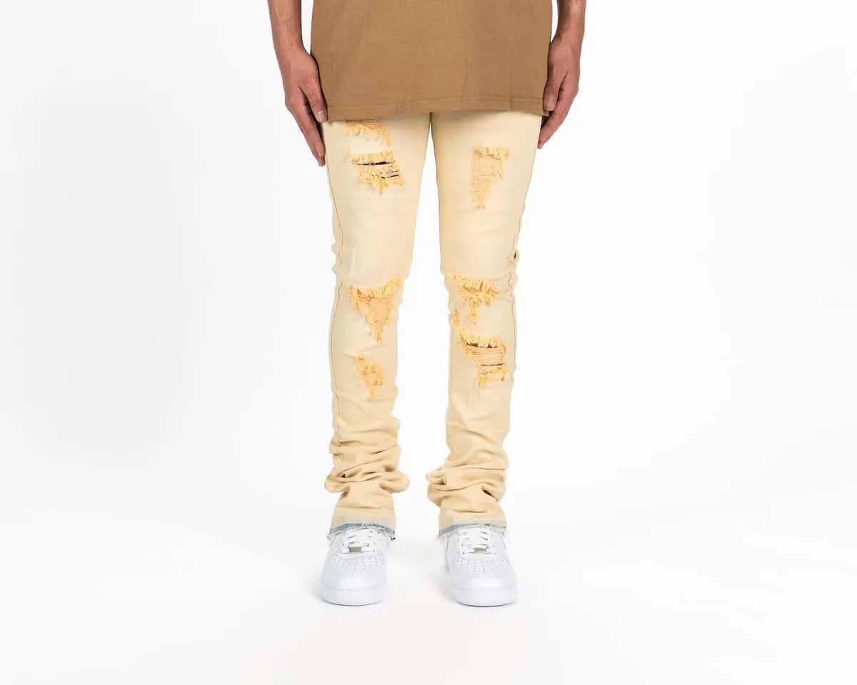 Pheelings GETTING THERE FLARE STACK DENIM (LIGHT SAND BLUE)