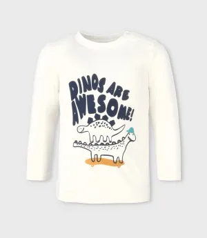 Polera bebé niño con dinosaurios