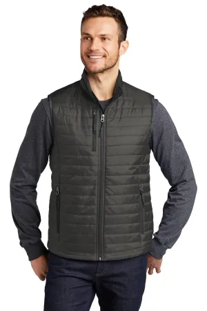 Port Authority  Packable Puffy Vest J851 Sterling Grey/ Graphite