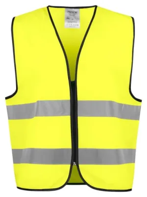 Projob Hi Vis 6709 Zipped Vest: Class 2 Reflective Safety Essential