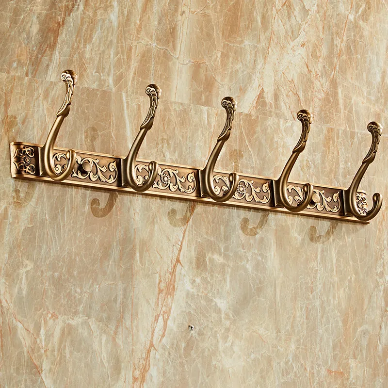 Punch-free Hook Door Behind The Door Hanger Hook Antique Row Hook Hanger Wall Hanging Retro Coat Hook Wall