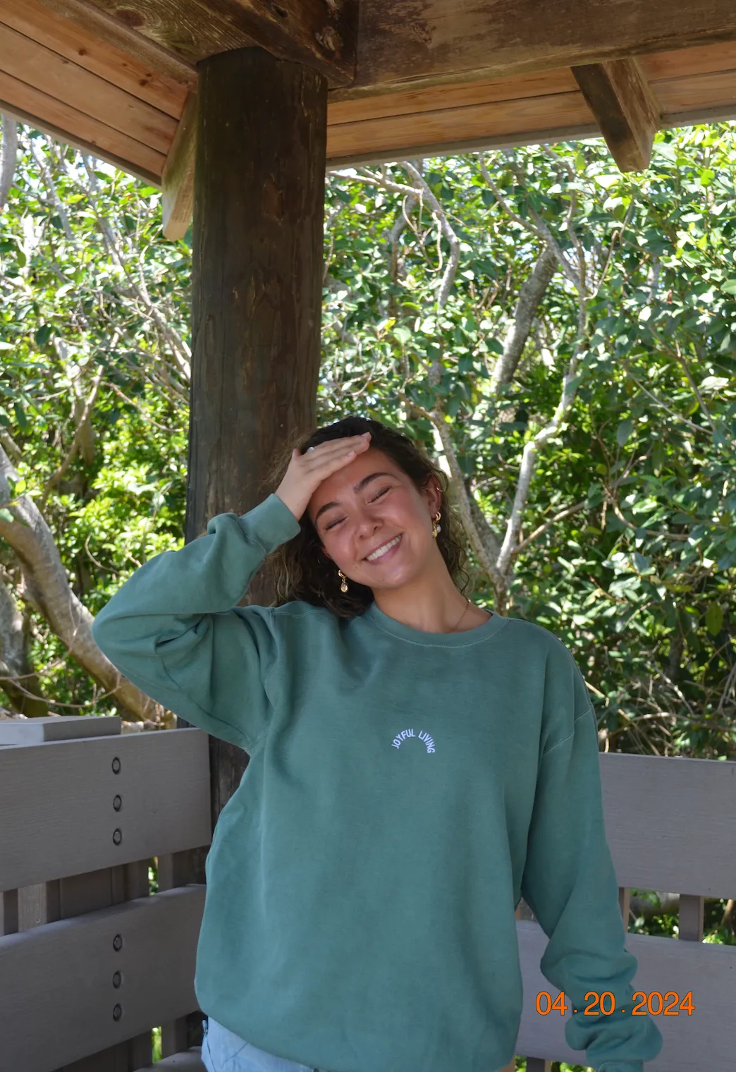 "consider the wildflowers" embroidered crewneck