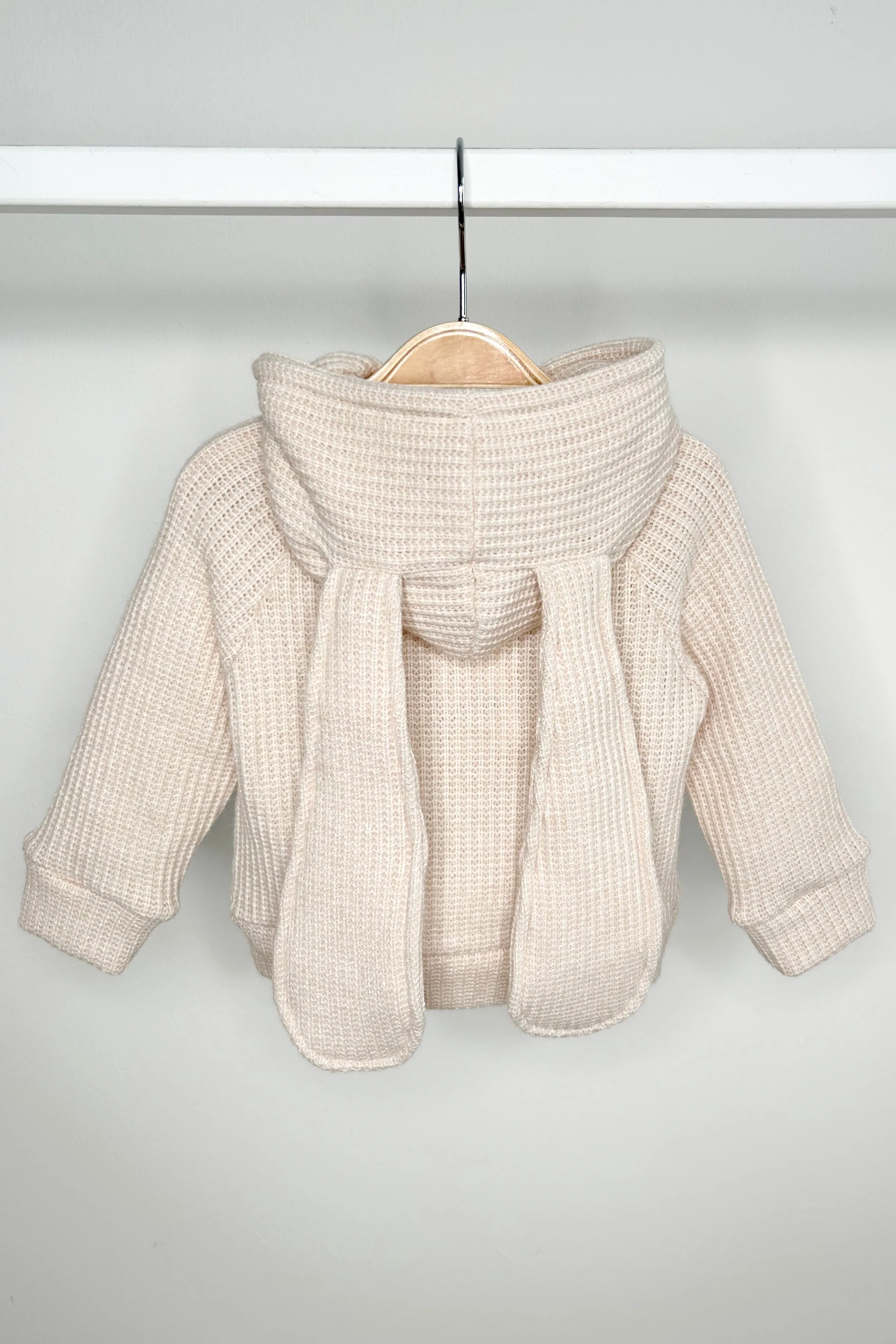 "Espen" Sand Knit Bunny Hoodie