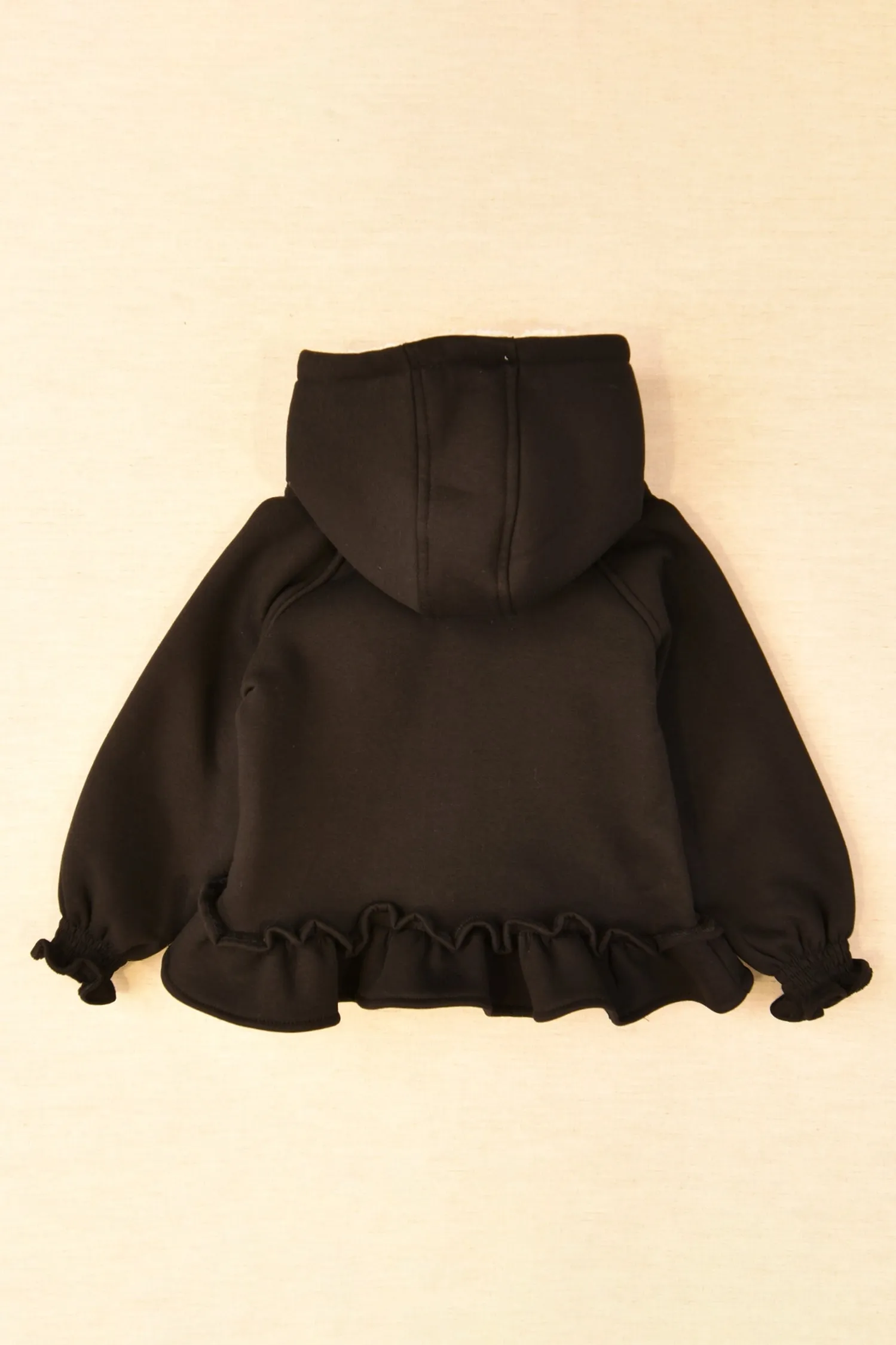 "Kiera" Black Tartan Bow Hoodie