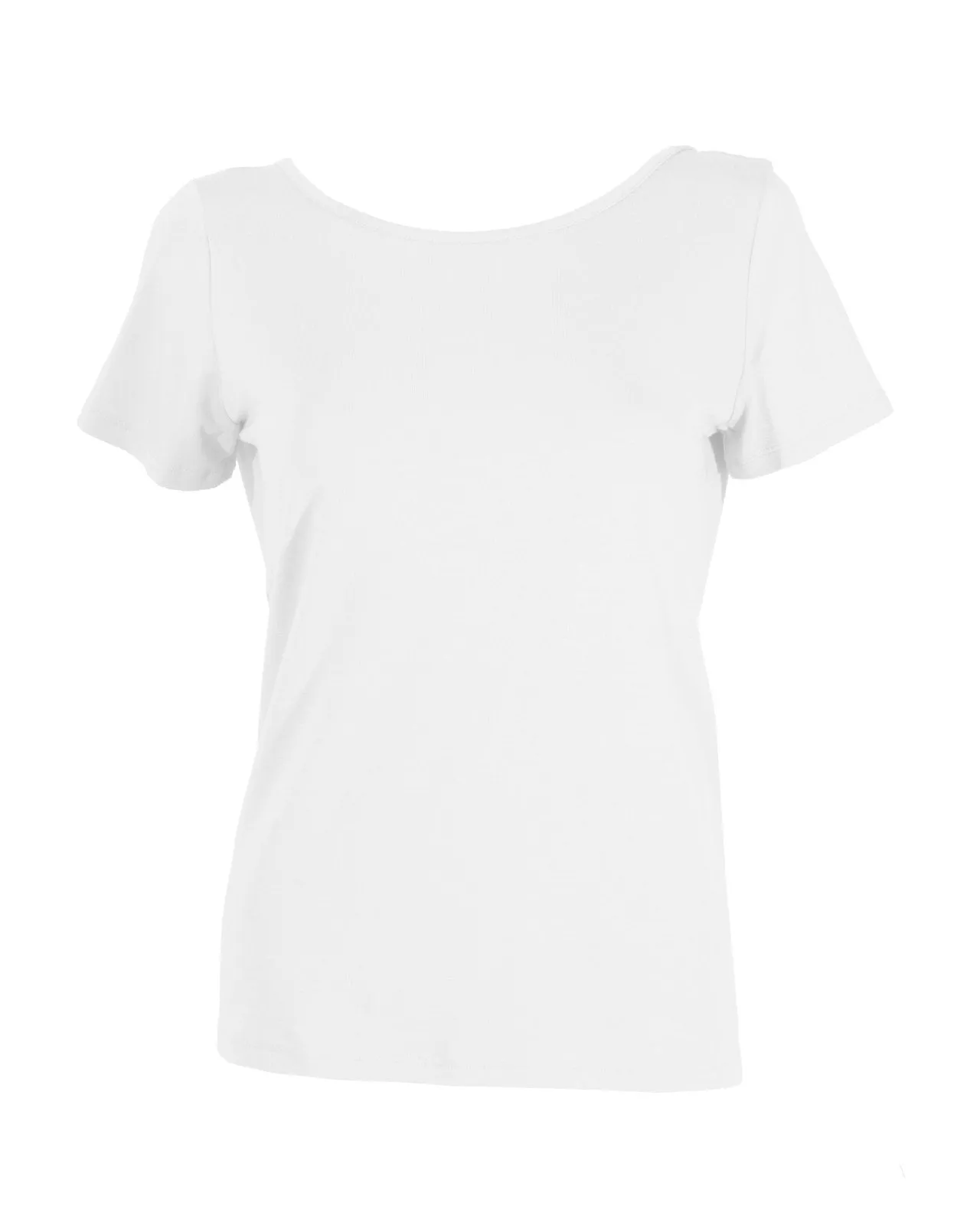 "The Sophie" - Lace Back Detail Round Neck T-shirt (White)