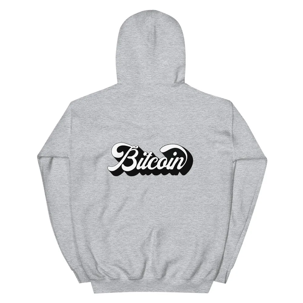 "Vintage Bitcoin" Womens Hoodie