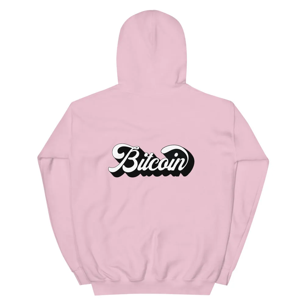 "Vintage Bitcoin" Womens Hoodie