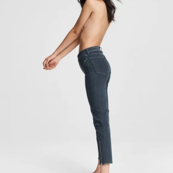 Rag &amp; Bone Nina High Rise Ankle Cigarette Jeans in Minna Size 26
