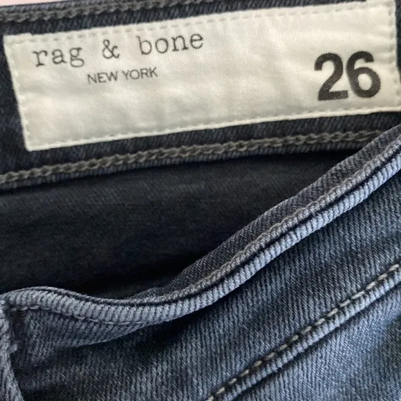 Rag &amp; Bone Nina High Rise Ankle Cigarette Jeans in Minna Size 26