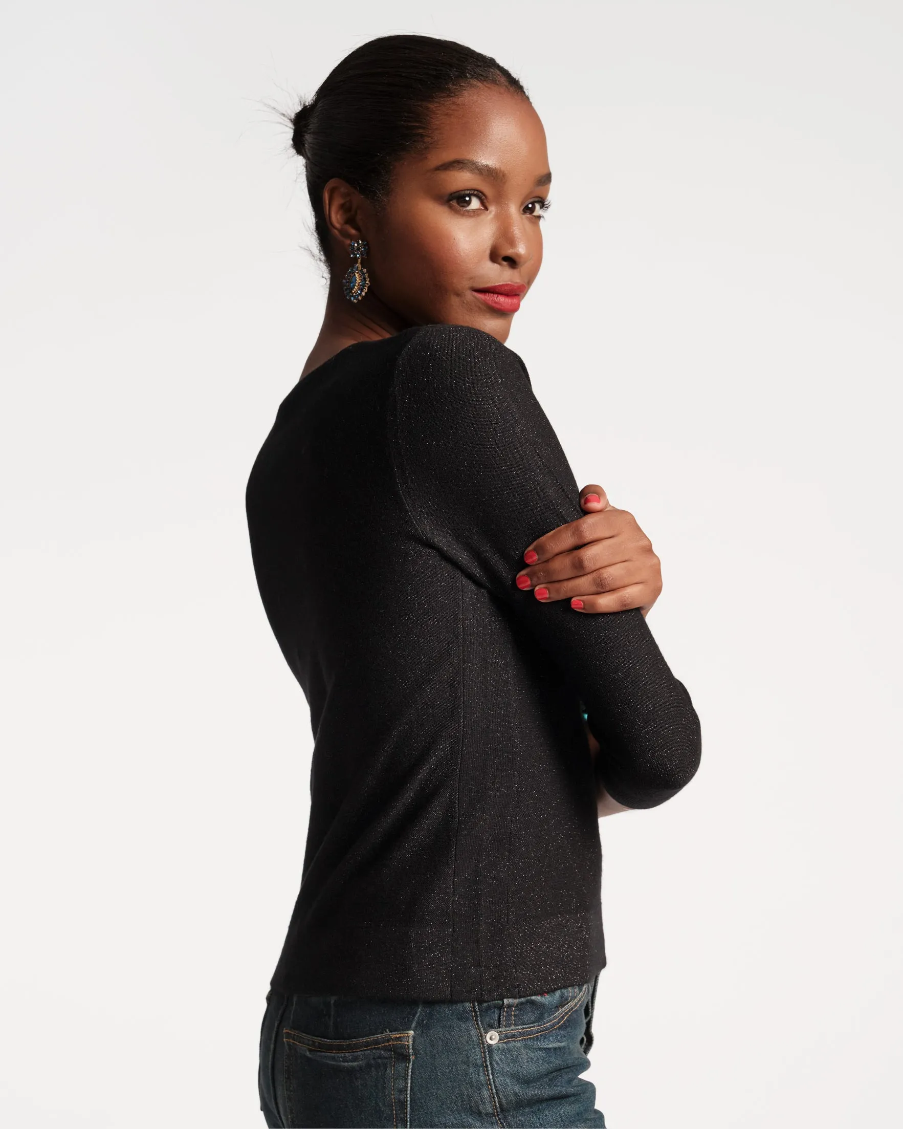 Rebekah Knit Top - Black