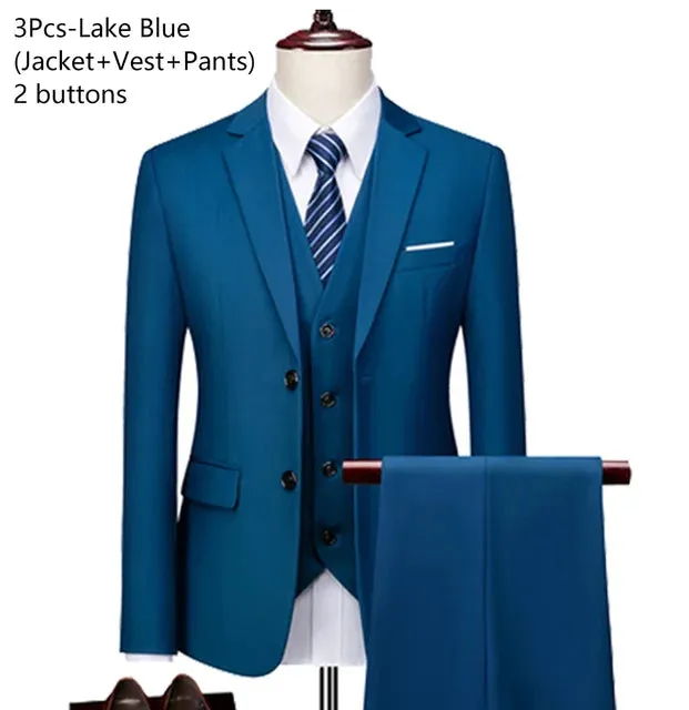 Regal Affair: Luxe Wedding Suit Ensemble