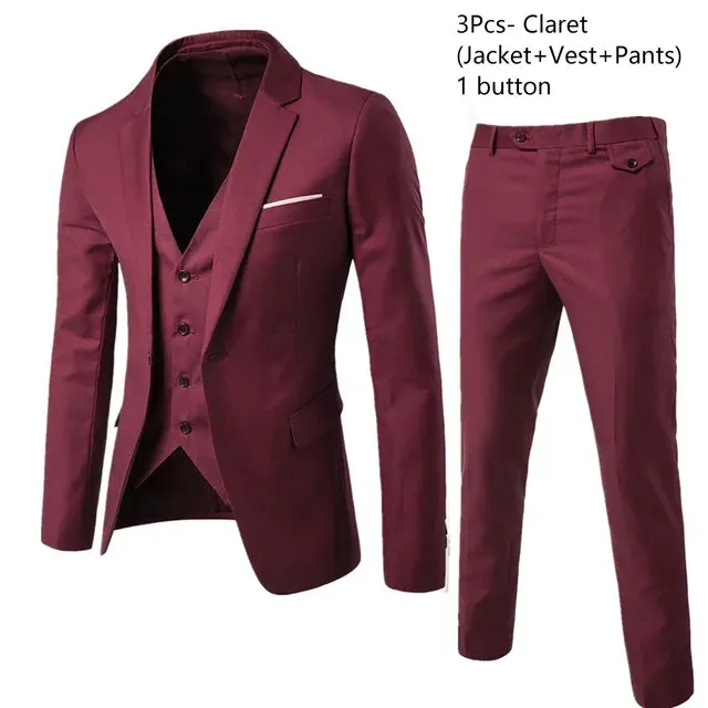 Regal Affair: Luxe Wedding Suit Ensemble