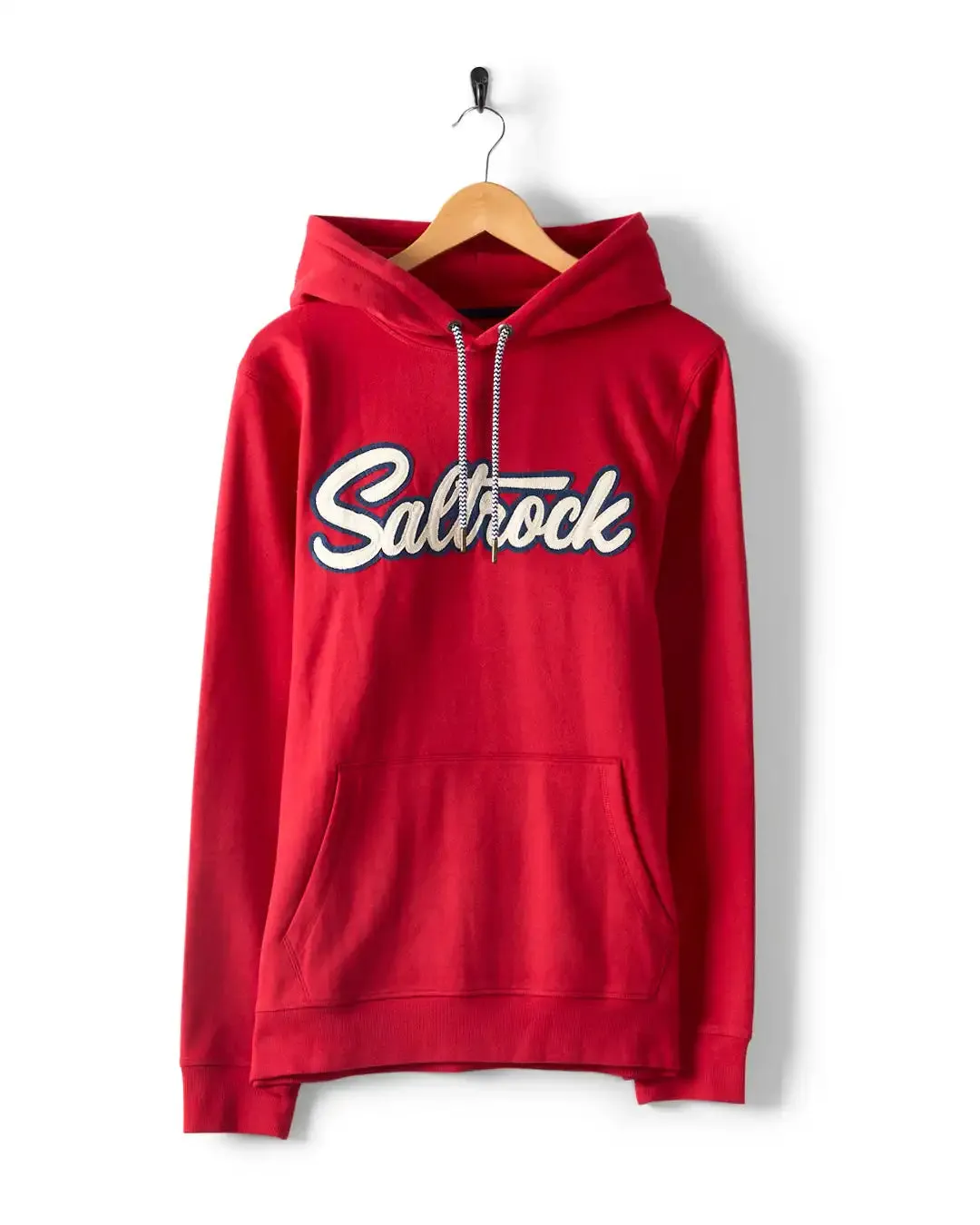 Saltrock Mens Strike Pop Hoodie Red