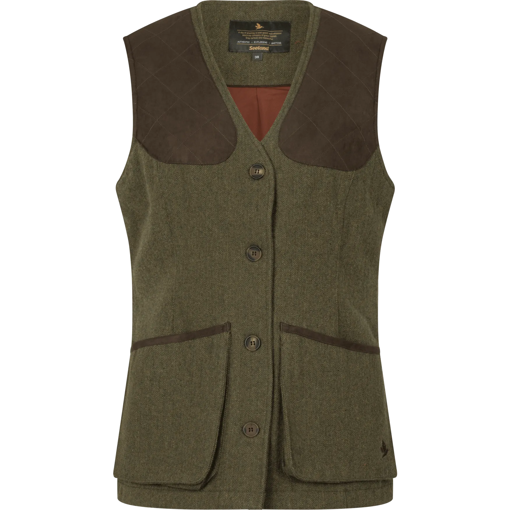 Seeland Women's Hillside Harriet Waistcoat Moss