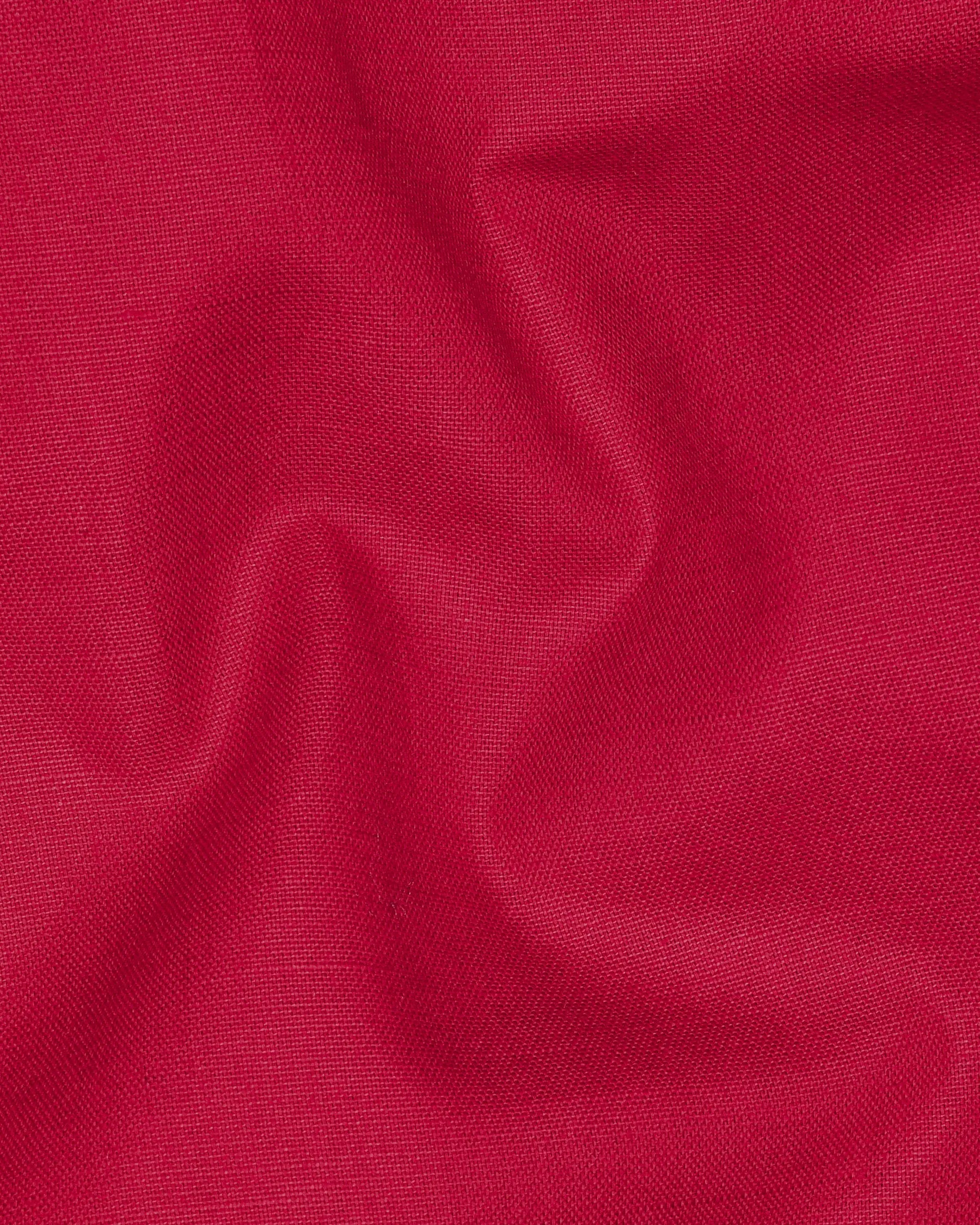 Shiraz Red Luxurious Linen Double-Breasted Sports Blazer