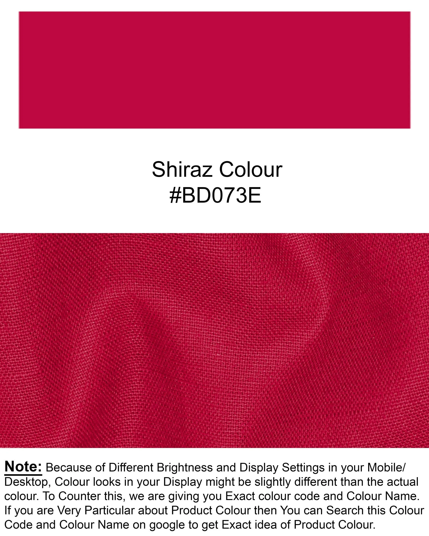 Shiraz Red Luxurious Linen Double-Breasted Sports Blazer