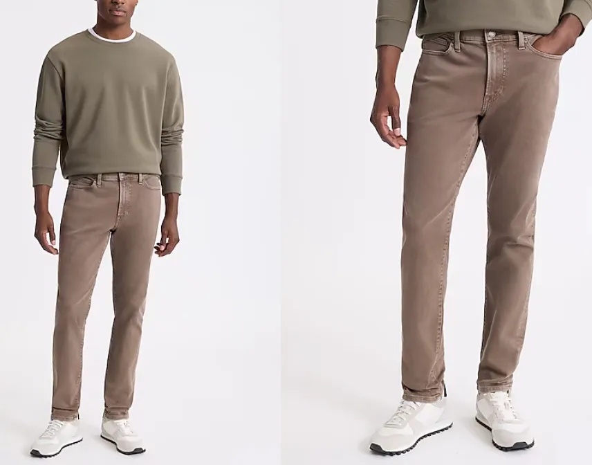 Skinny Light Brown Stretch Jeans