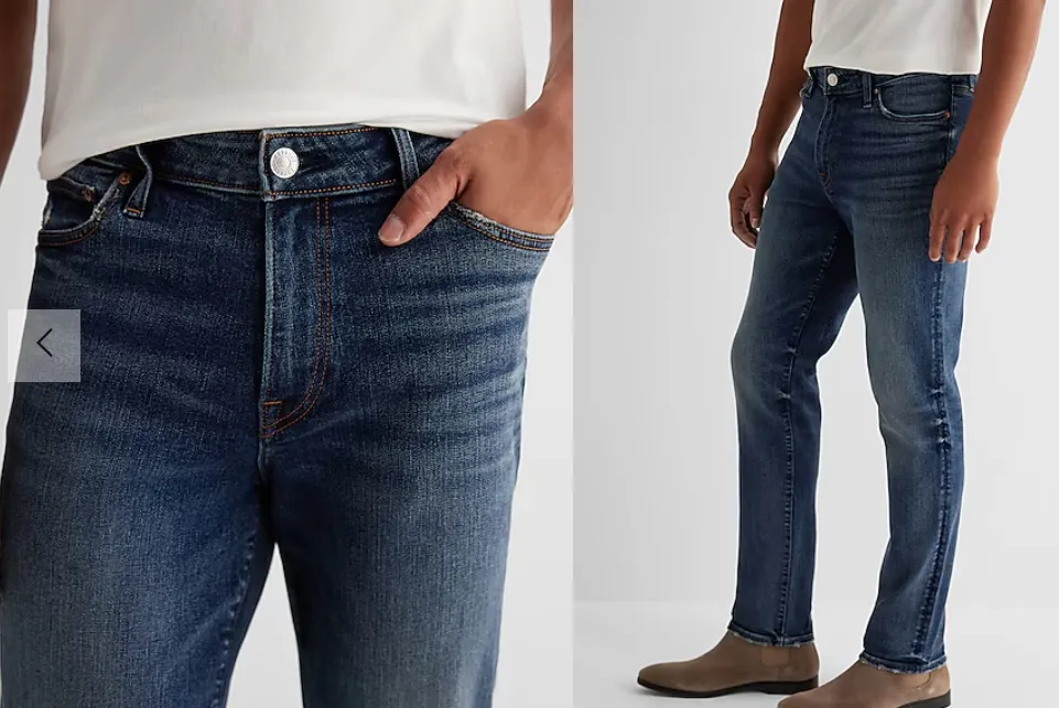 Slim Dark Wash Hyper Stretch Jeans