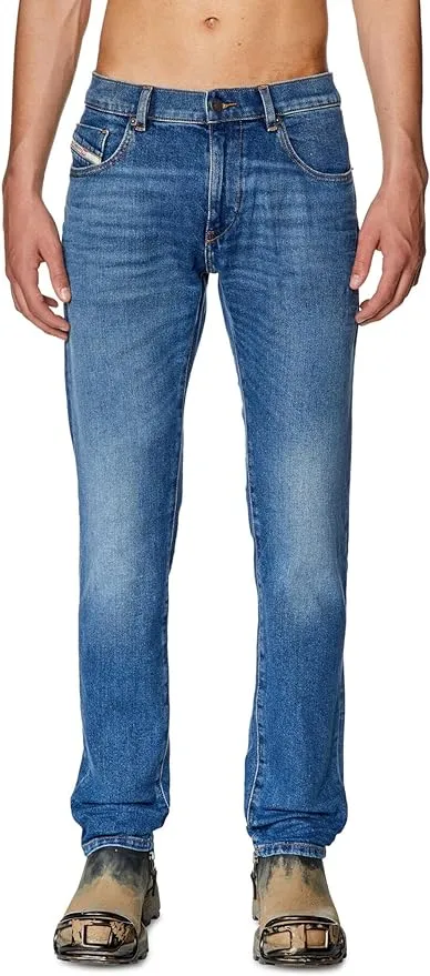Slim Fit Stretch Denim Jeans – Light Blue Wash – Ethan