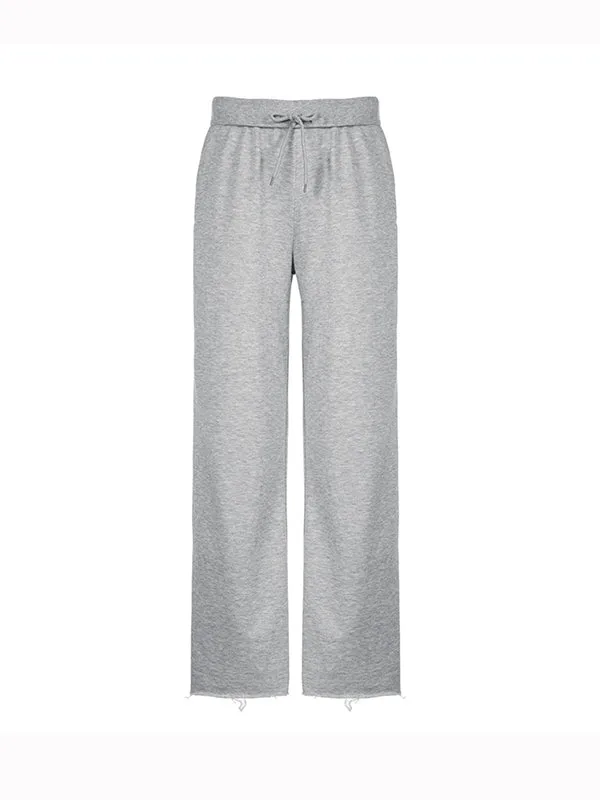 Solid 2000s Lace Up Sweatpants