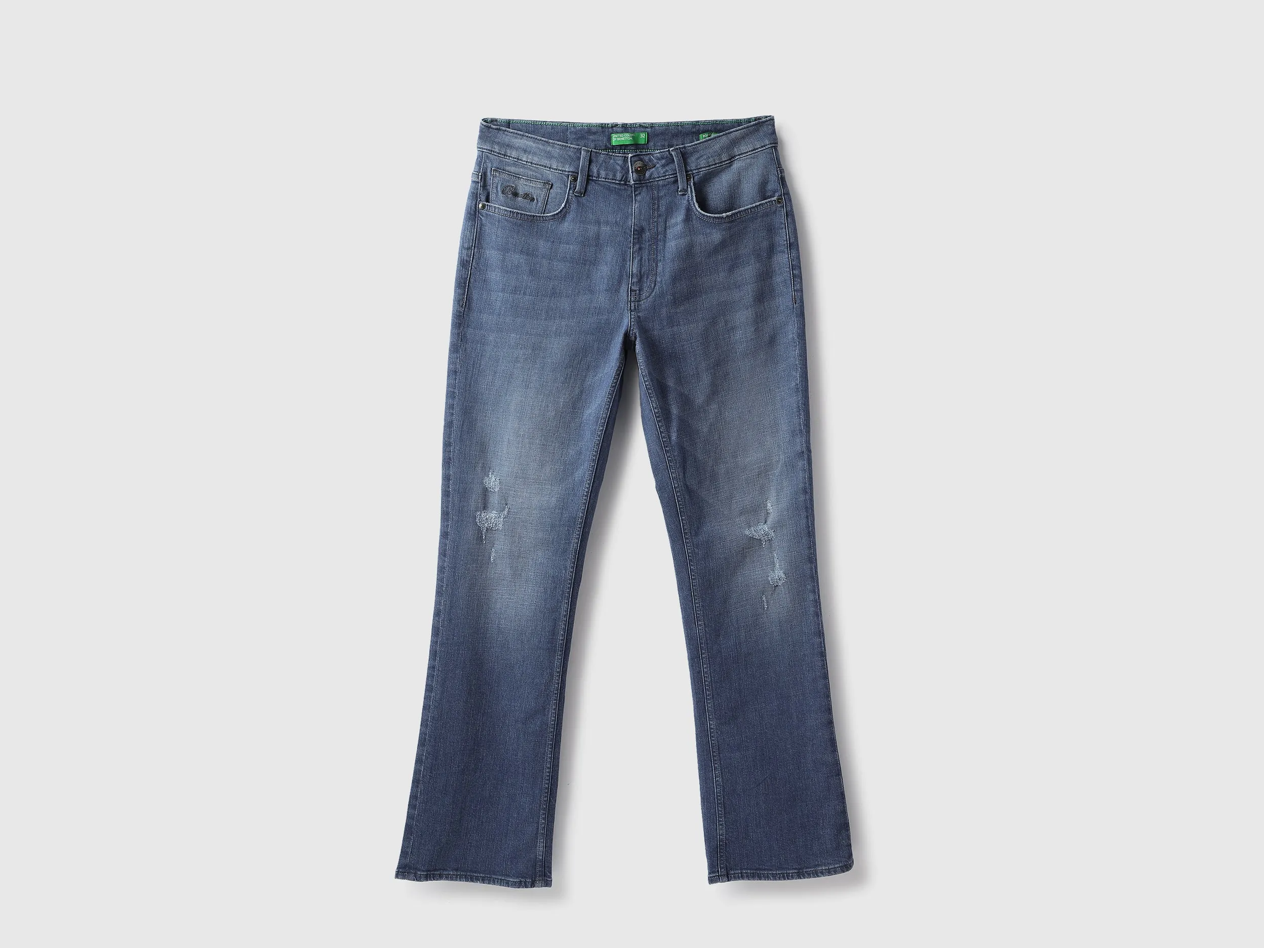 Solid Boot Leg Fit Jeans