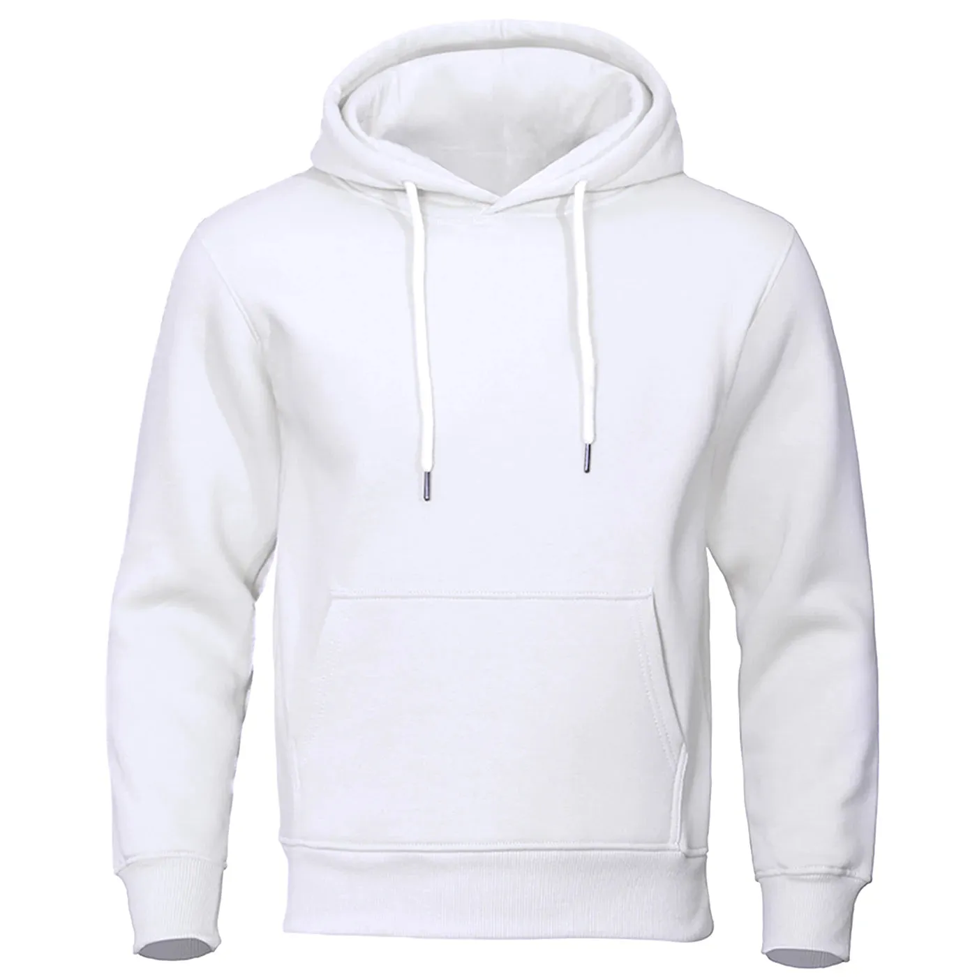 Solid Color Men's Hoodies - Fleece Warm Sweatshirt, Fashion Streetwear Casual Loose Pullovers, Brand Hoody