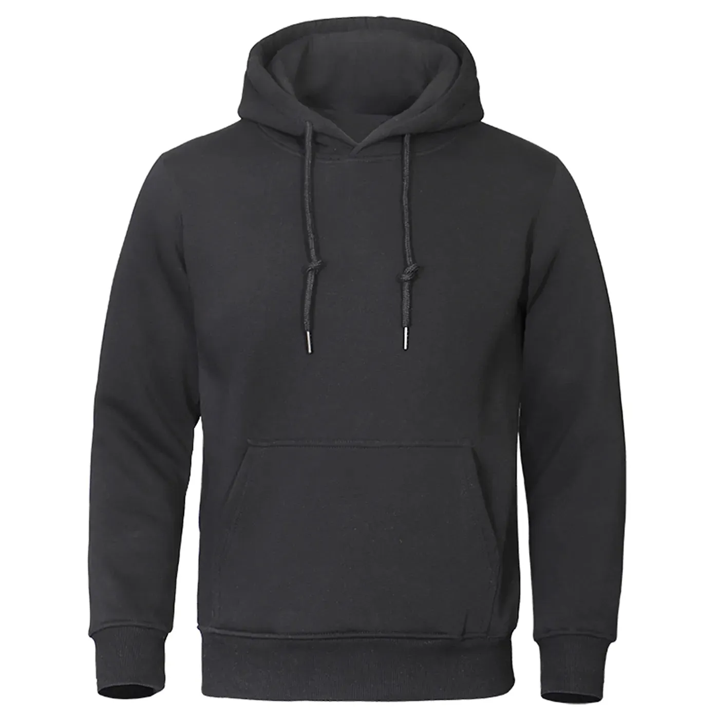 Solid Color Men's Hoodies - Fleece Warm Sweatshirt, Fashion Streetwear Casual Loose Pullovers, Brand Hoody