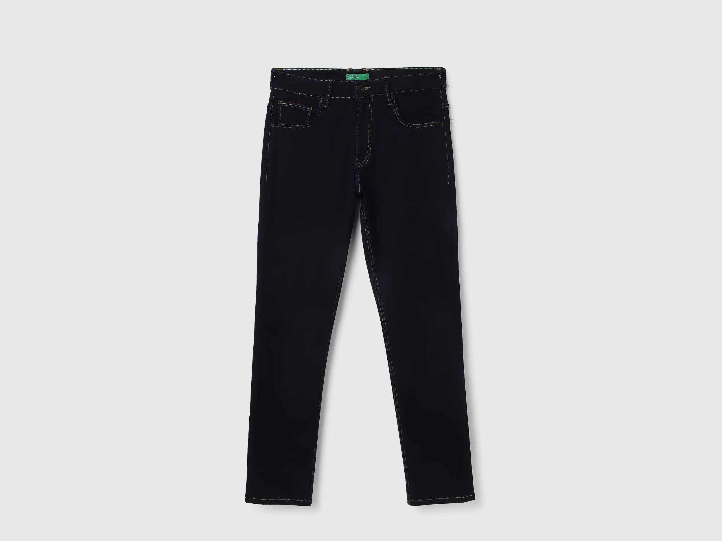 Solid Pattern Slim Fit Jeans